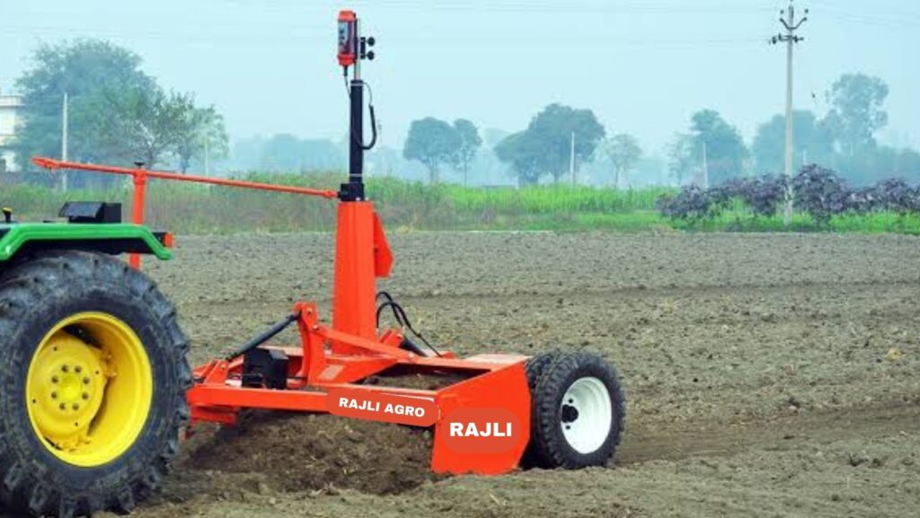 working with laser land leveller
